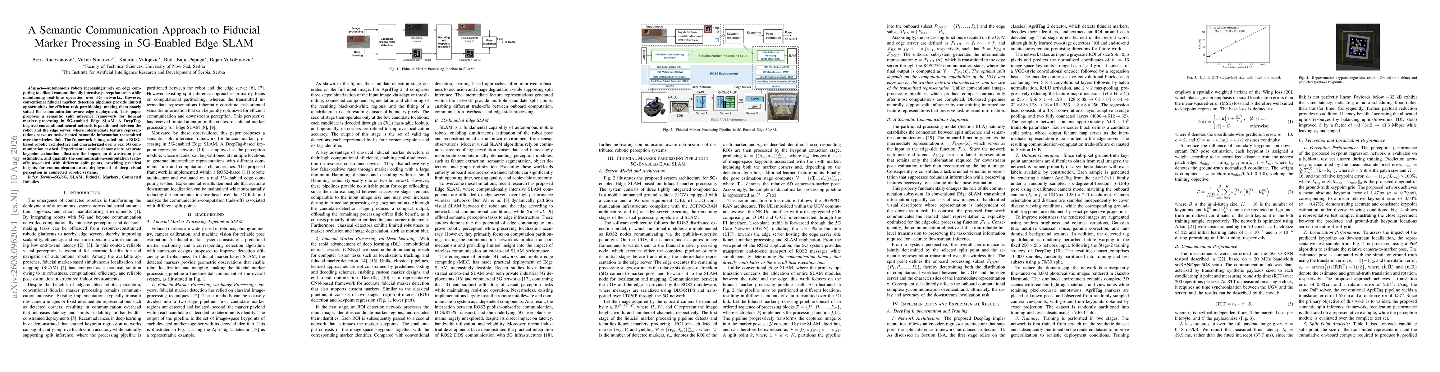 Thumbnail for A Semantic Communication Approach to Fiducial Marker Processing in 5G-Enabled Edge SLAM