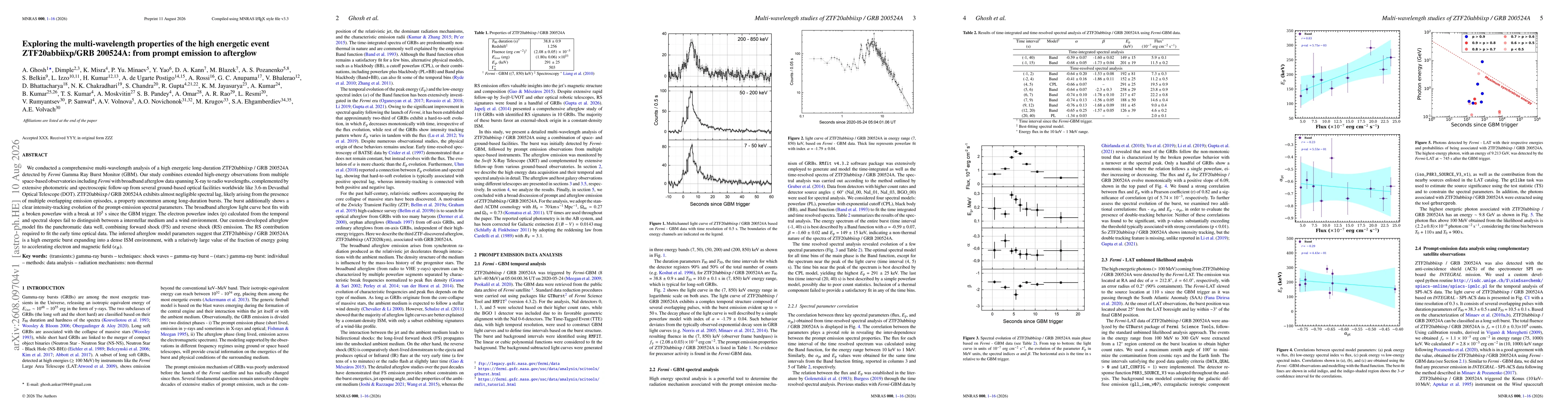 Thumbnail for Exploring the multi-wavelength properties of the high energetic event ZTF20abbiixp/GRB 200524A: from prompt emission to afterglow