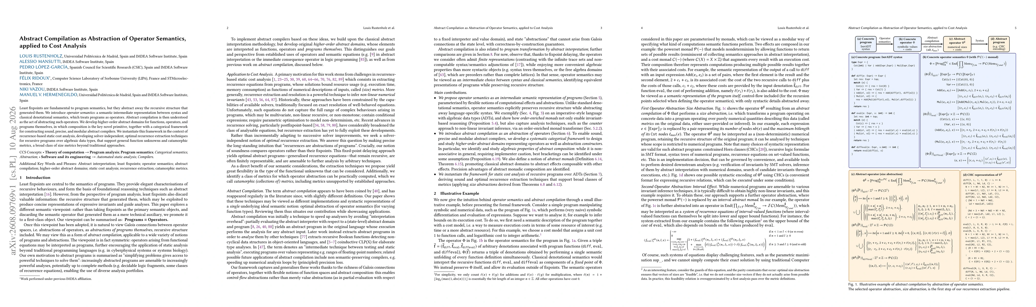 Thumbnail for Abstract Compilation as Abstraction of Operator Semantics, applied to Cost Analysis