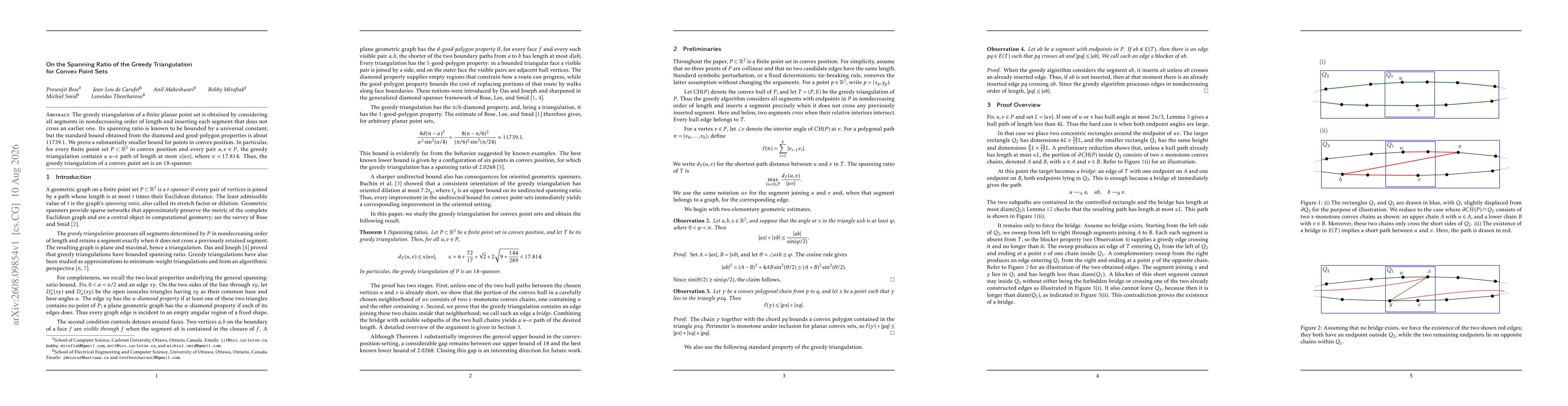 Thumbnail for On the Spanning Ratio of the Greedy Triangulation for Convex Point Sets