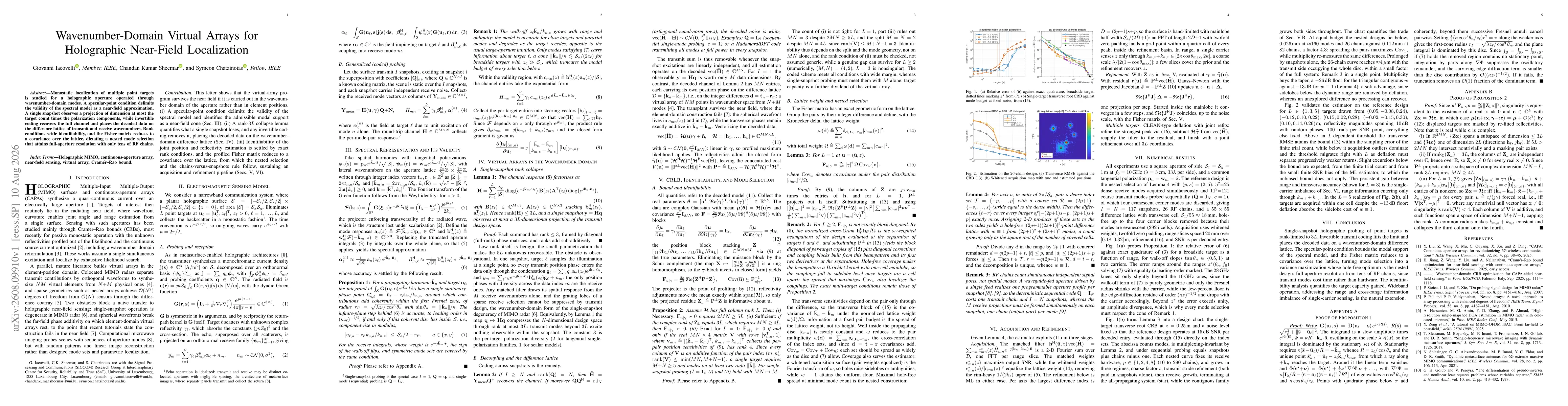 Thumbnail for Wavenumber-Domain Virtual Arrays for Holographic Near-Field Localization