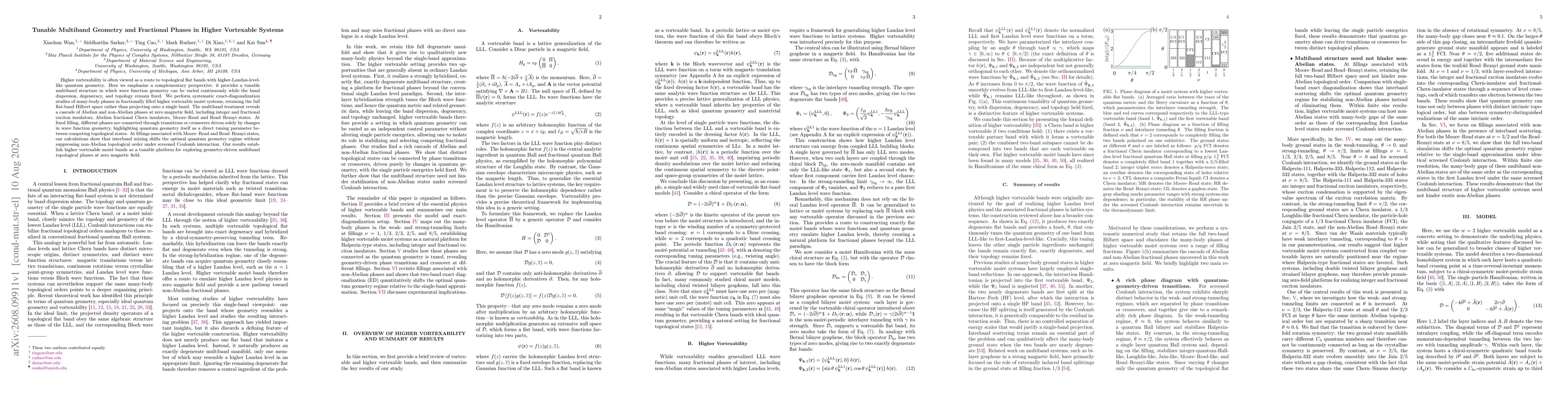 Thumbnail for Tunable Multiband Geometry and Fractional Phases in Higher Vortexable Systems