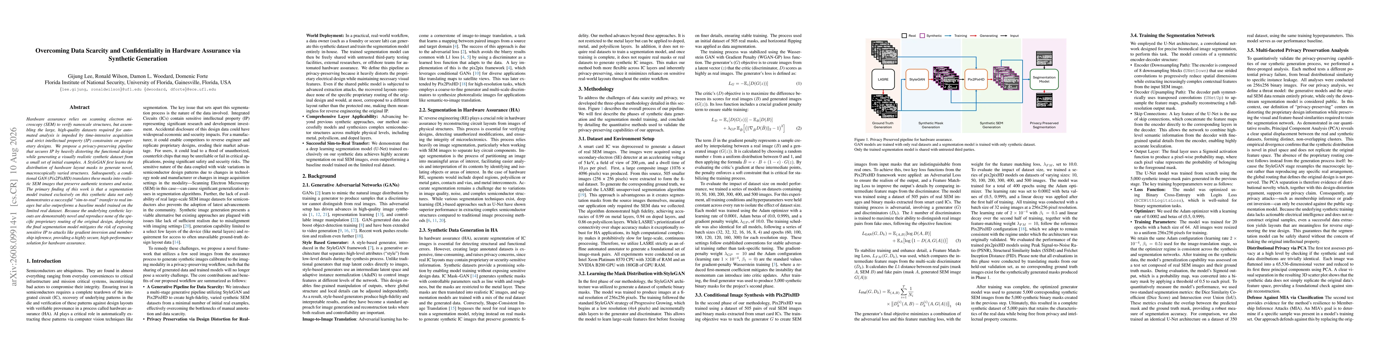 Thumbnail for Overcoming Data Scarcity and Confidentiality in Hardware Assurance via Synthetic Generation