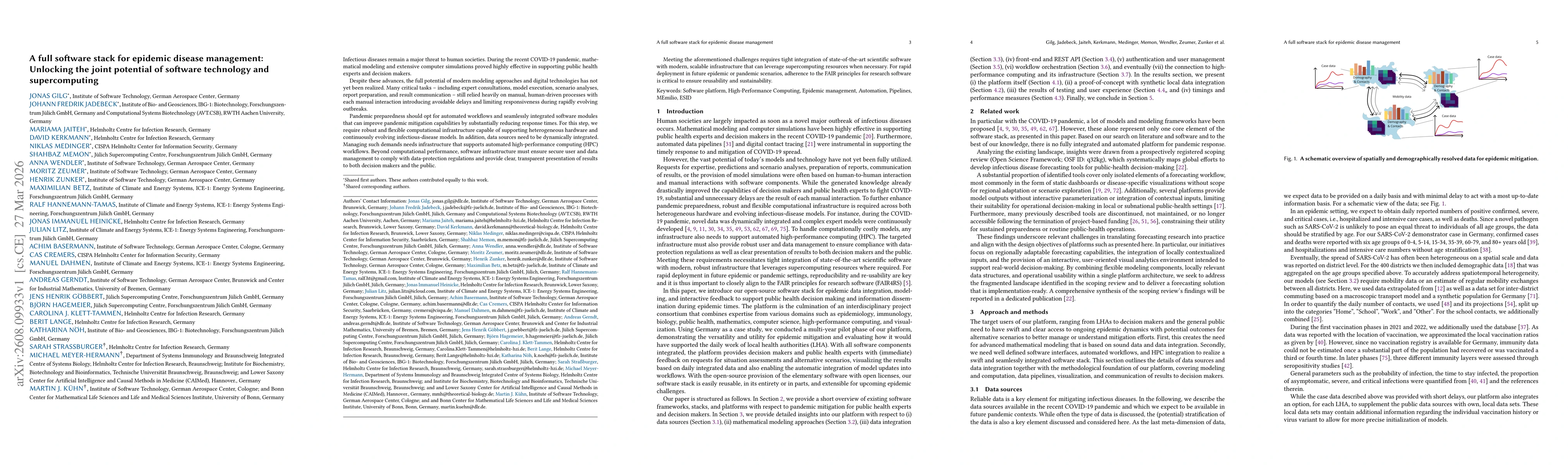 Thumbnail for A full software stack for epidemic disease management: Unlocking the joint potential of software technology and supercomputing