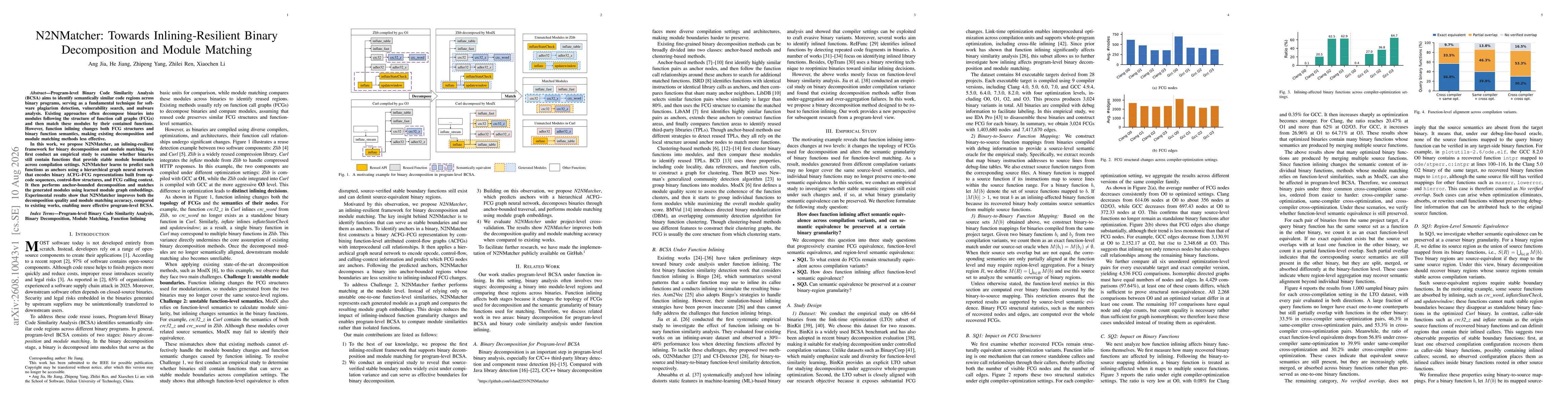 Thumbnail for N2NMatcher: Towards Inlining-Resilient Binary Decomposition and Module Matching