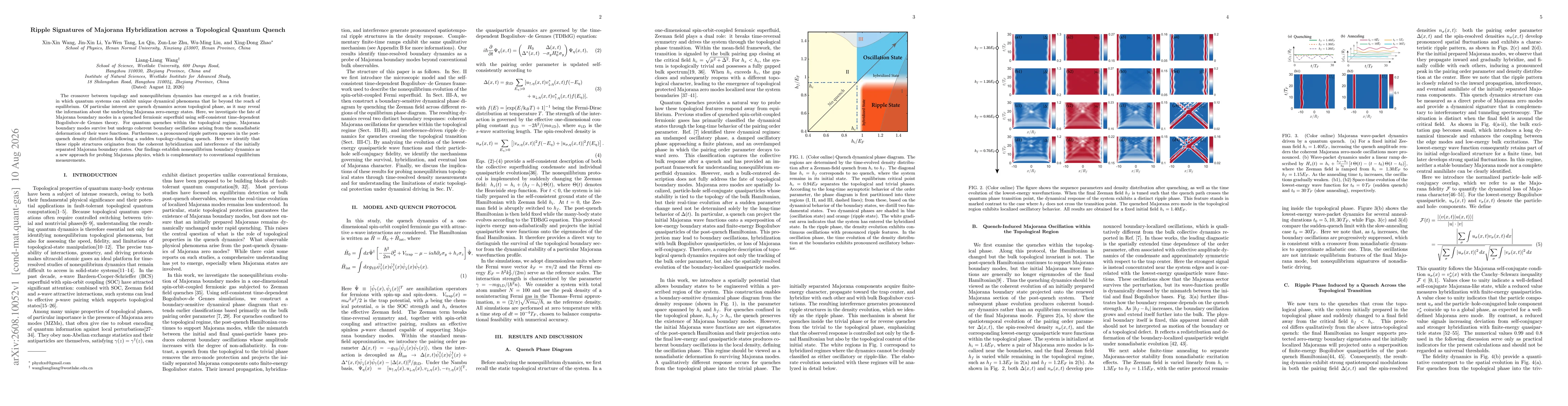 Thumbnail for Ripple Signatures of Majorana Hybridization across a Topological Quantum Quench
