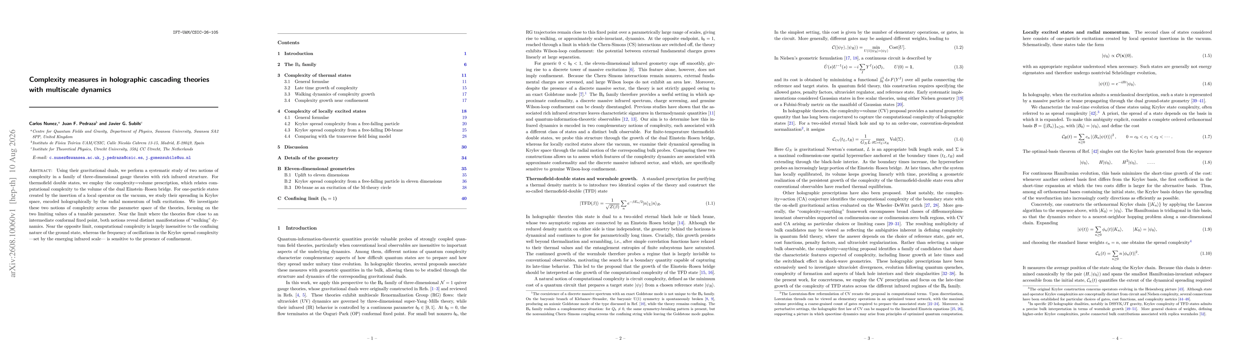 Thumbnail for Complexity measures in holographic cascading theories with multiscale dynamics