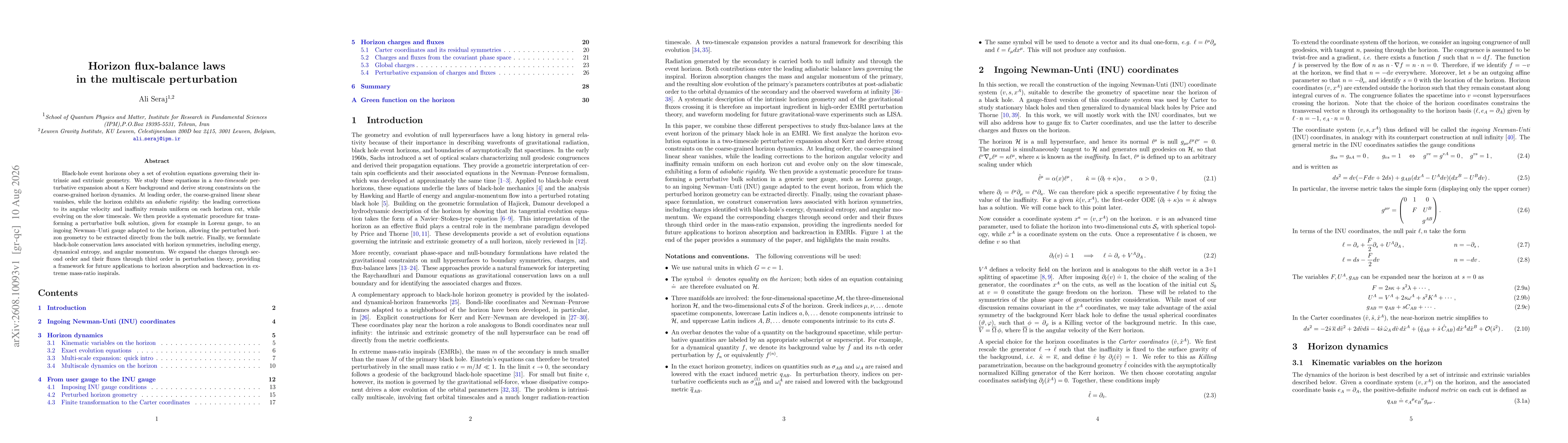 Thumbnail for Horizon flux-balance laws in the multiscale perturbation