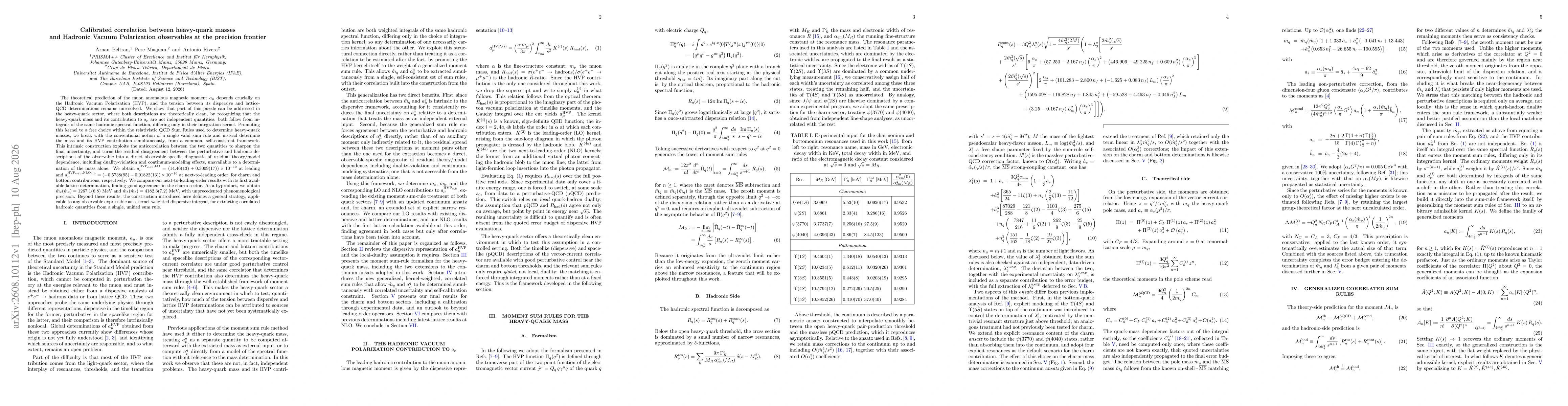Thumbnail for Calibrated correlation between heavy-quark masses and Hadronic Vacuum Polarization observables at the precision frontier