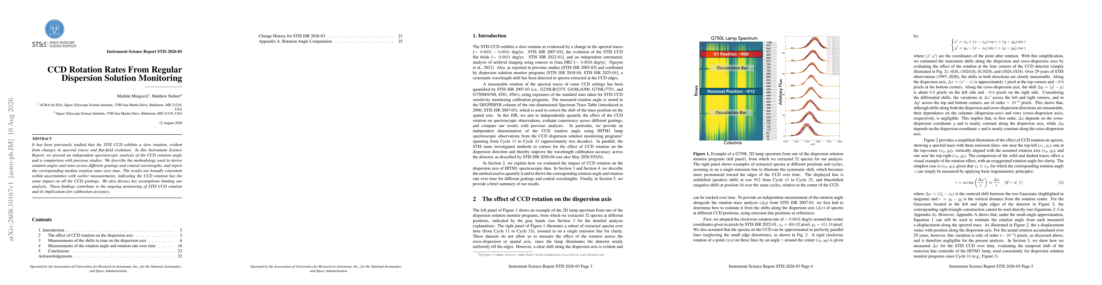 Thumbnail for CCD Rotation Rates From Regular Dispersion Solution Monitoring