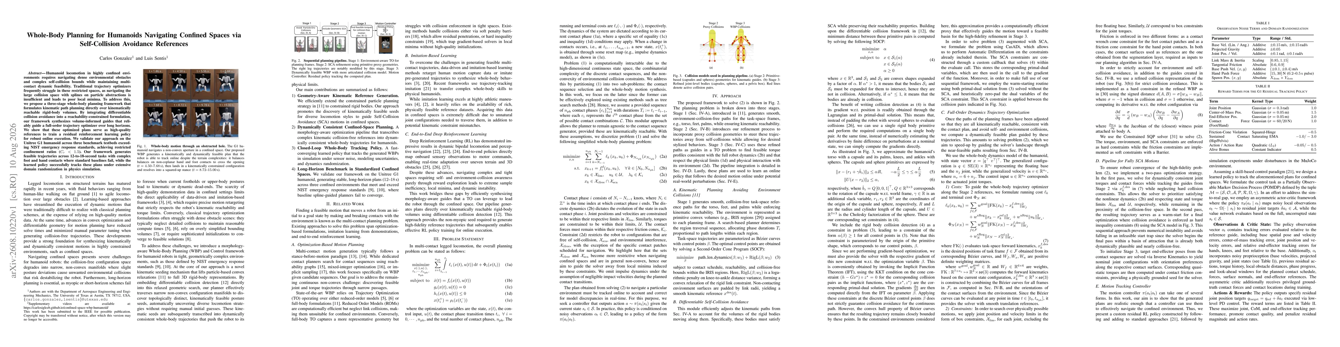 Thumbnail for Whole-Body Planning for Humanoids Navigating Confined Spaces via Self-Collision Avoidance References