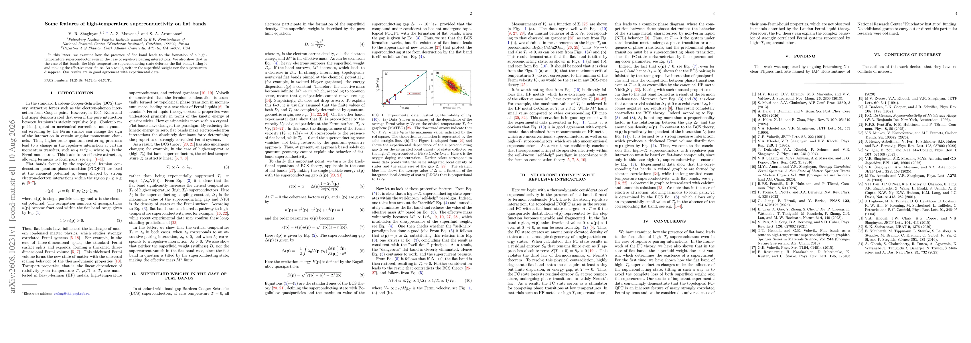 Thumbnail for Some features of high-temperature superconductivity on flat bands