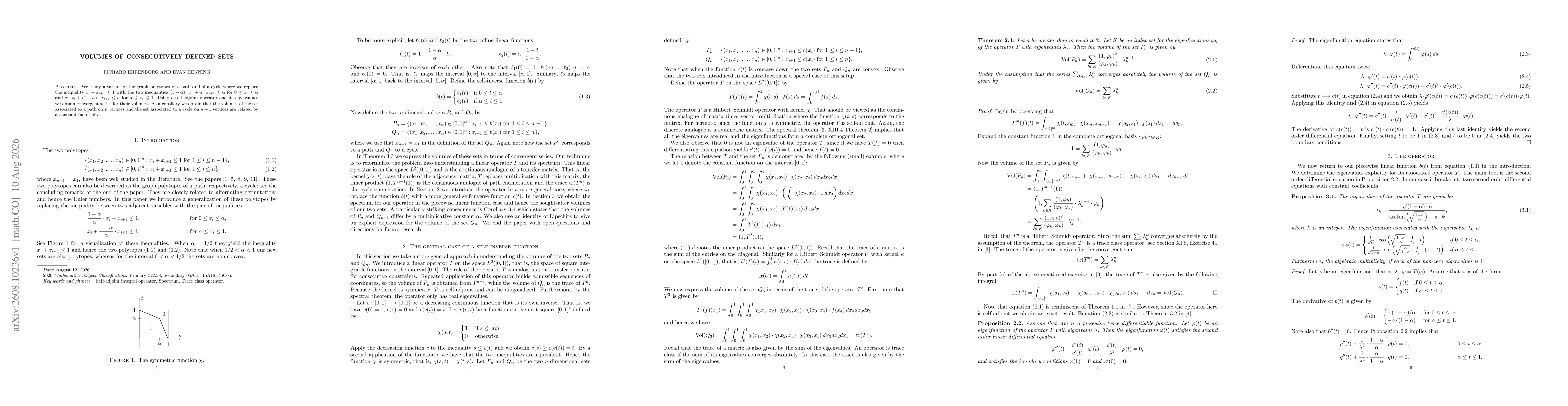 Thumbnail for Volumes of consecutively defined sets