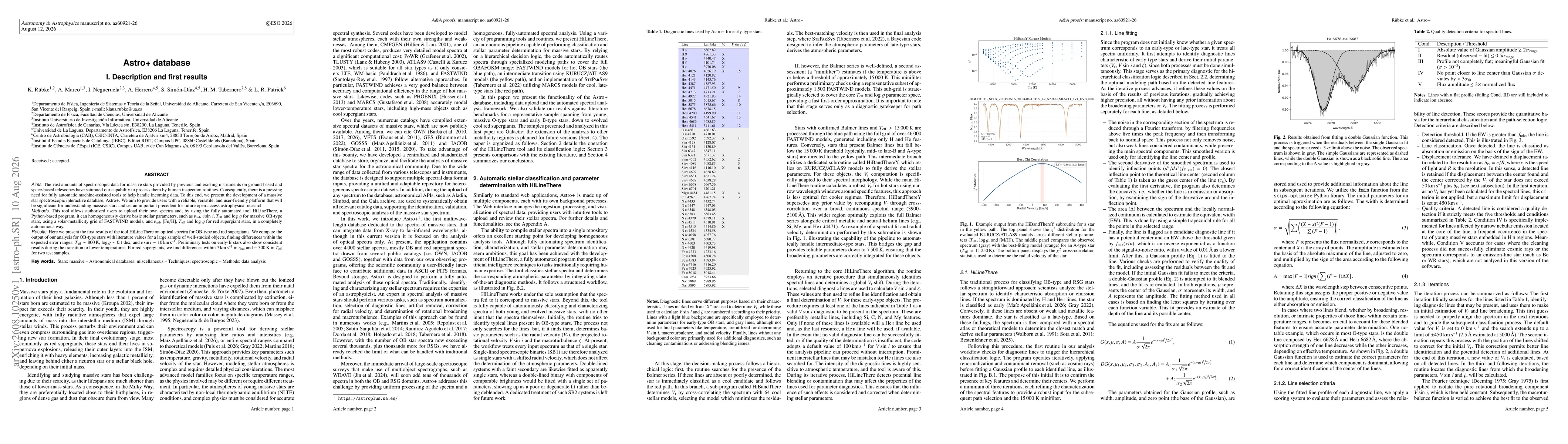 Thumbnail for Astro+ database. I. Description and first results