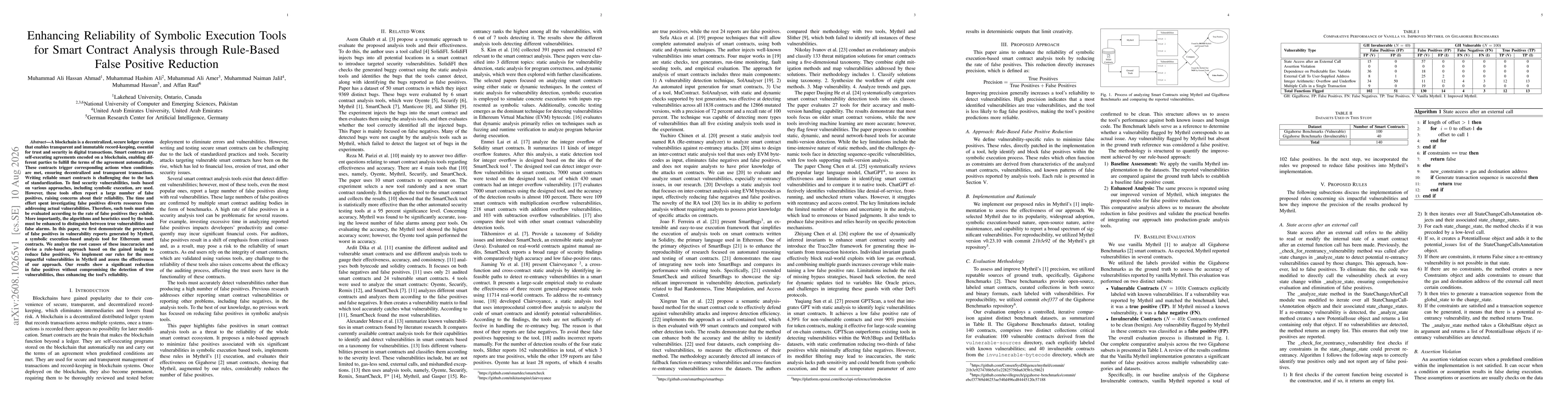 Thumbnail for Enhancing Reliability of Symbolic Execution Tools for Smart Contract Analysis through Rule-Based False Positive Reduction