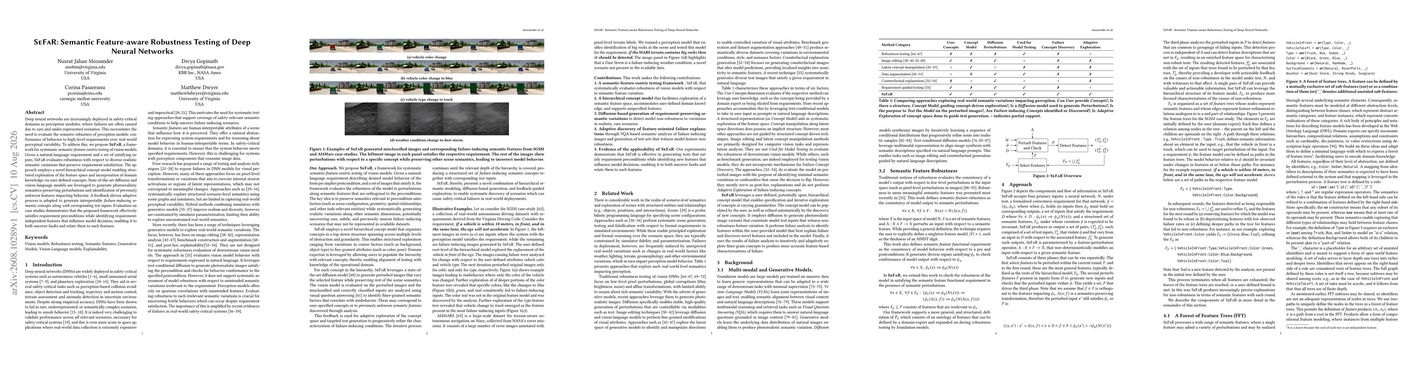 Thumbnail for SeFaR: Semantic Feature-aware Robustness Testing of Deep Neural Networks