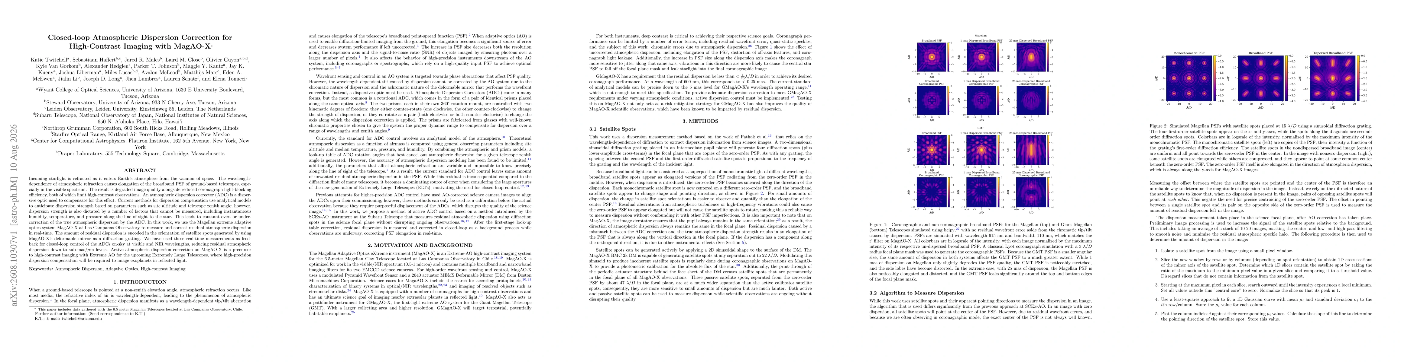 Thumbnail for Closed-loop Atmospheric Dispersion Correction for High-Contrast Imaging with MagAO-X