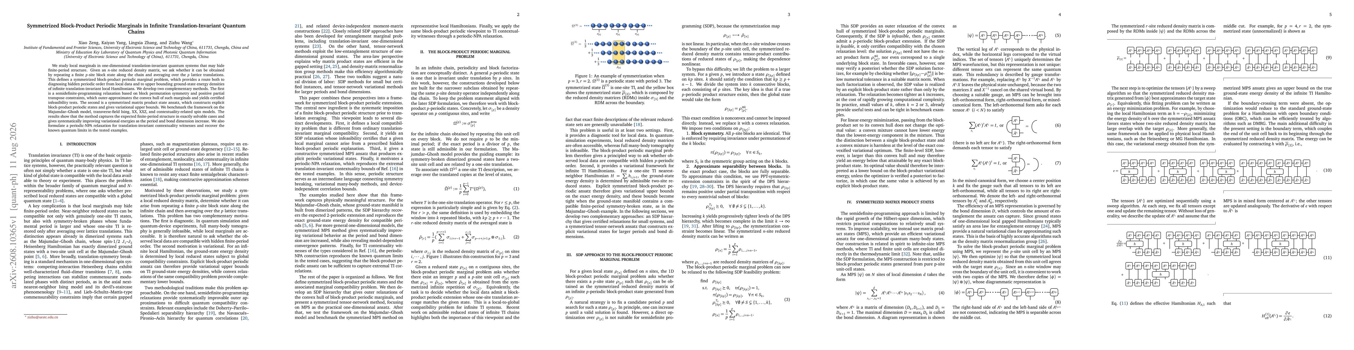 Thumbnail for Symmetrized Block-Product Periodic Marginals in Infinite Translation-Invariant Quantum Chains