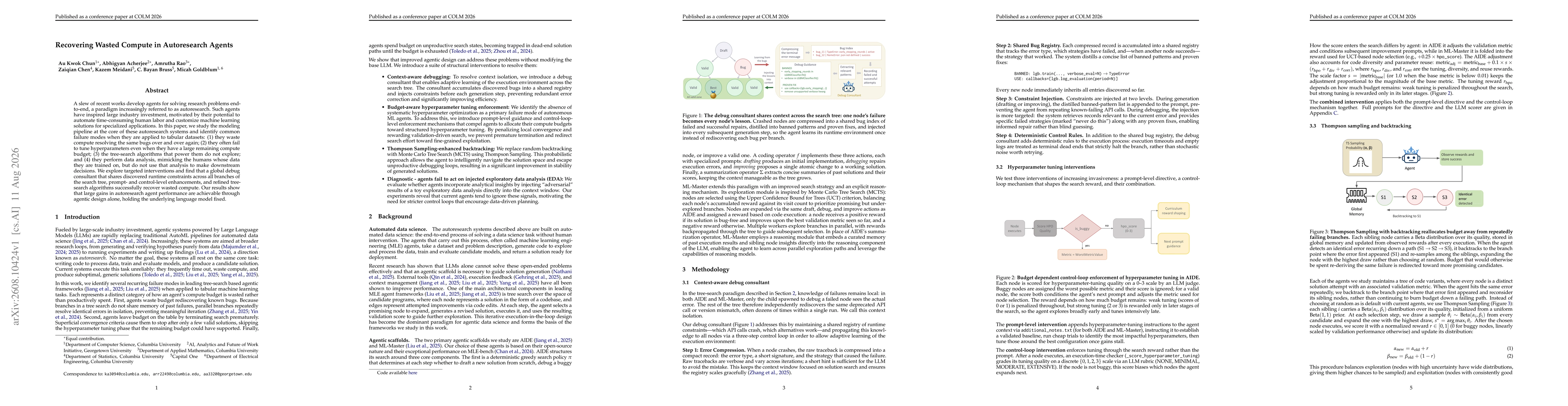 Thumbnail for Recovering Wasted Compute in Autoresearch Agents