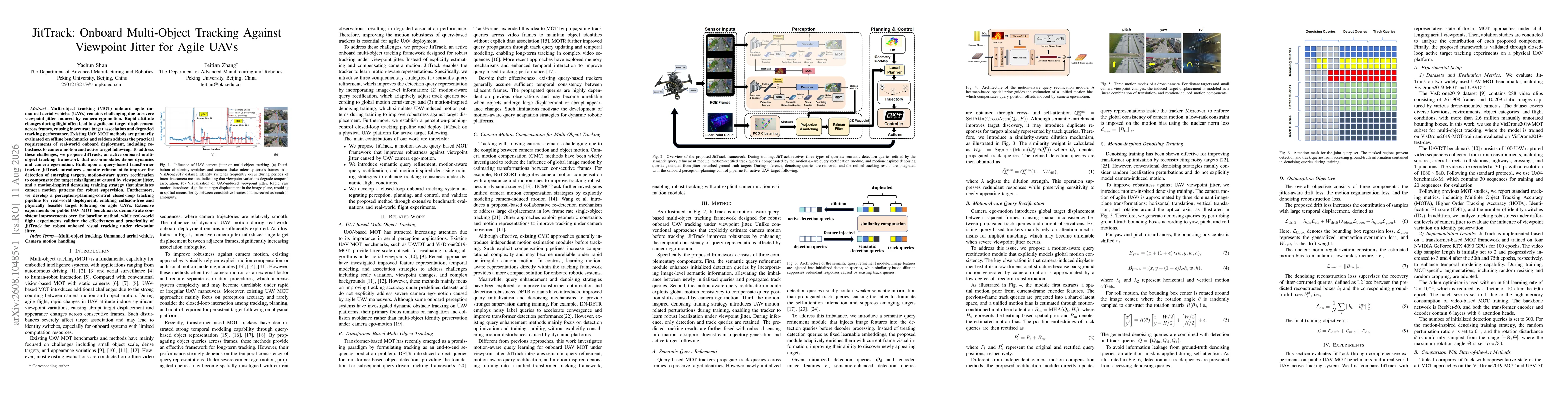 Thumbnail for JitTrack: Onboard Multi-Object Tracking Against Viewpoint Jitter for Agile UAVs