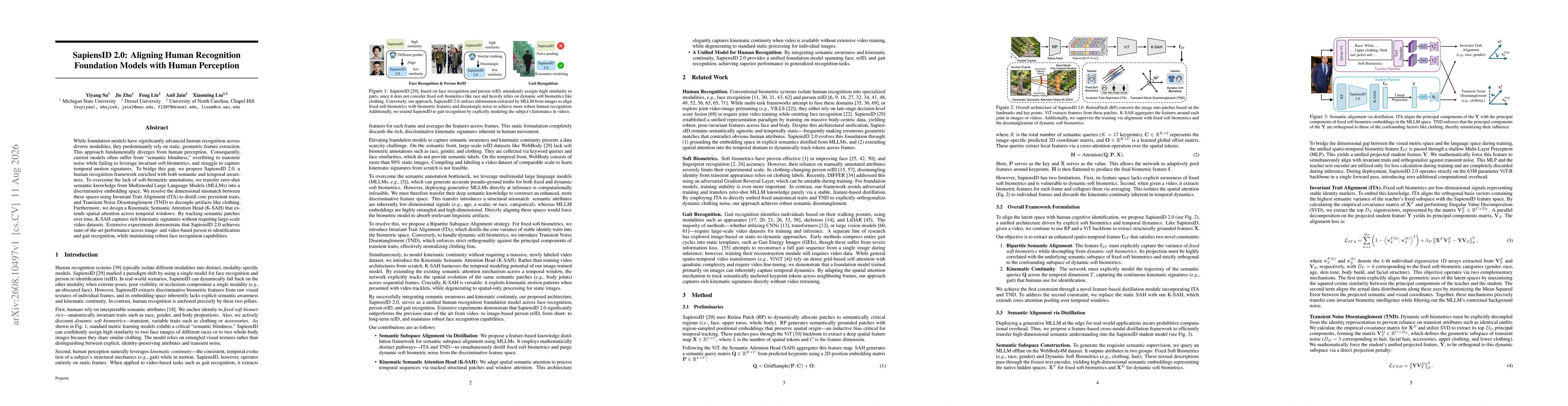 Thumbnail for SapiensID 2.0: Aligning Human Recognition Foundation Models with Human Perception