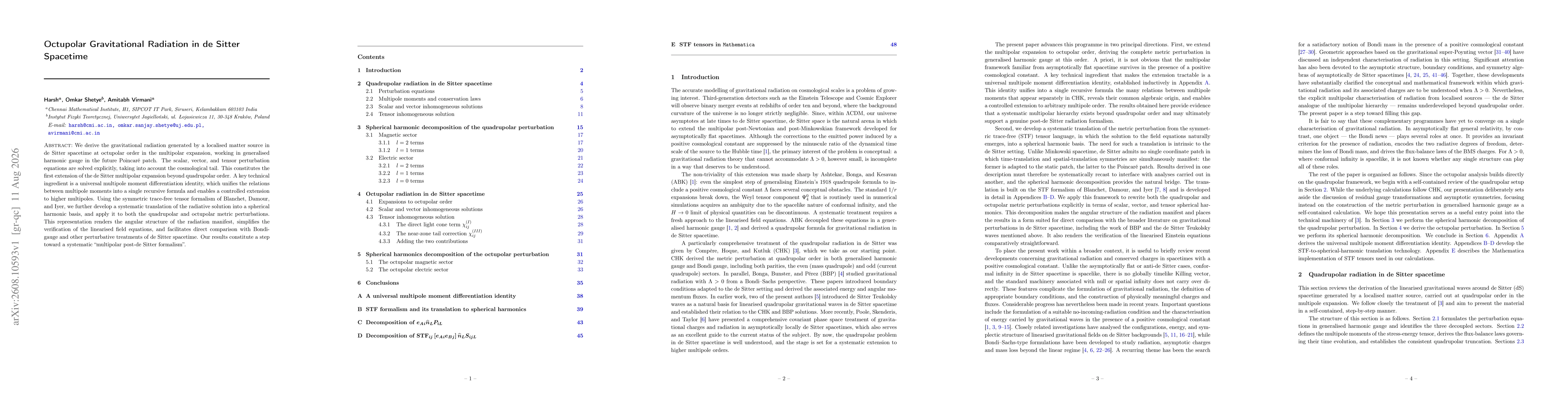 Thumbnail for Octupolar Gravitational Radiation in de Sitter Spacetime