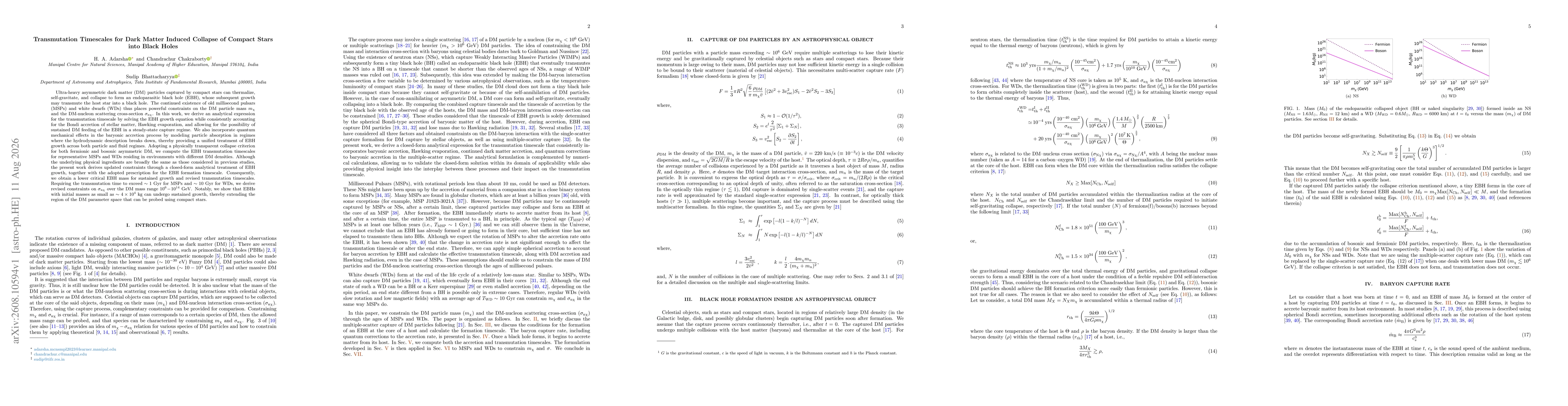 Thumbnail for Transmutation Timescales for Dark Matter Induced Collapse of Compact Stars into Black Holes