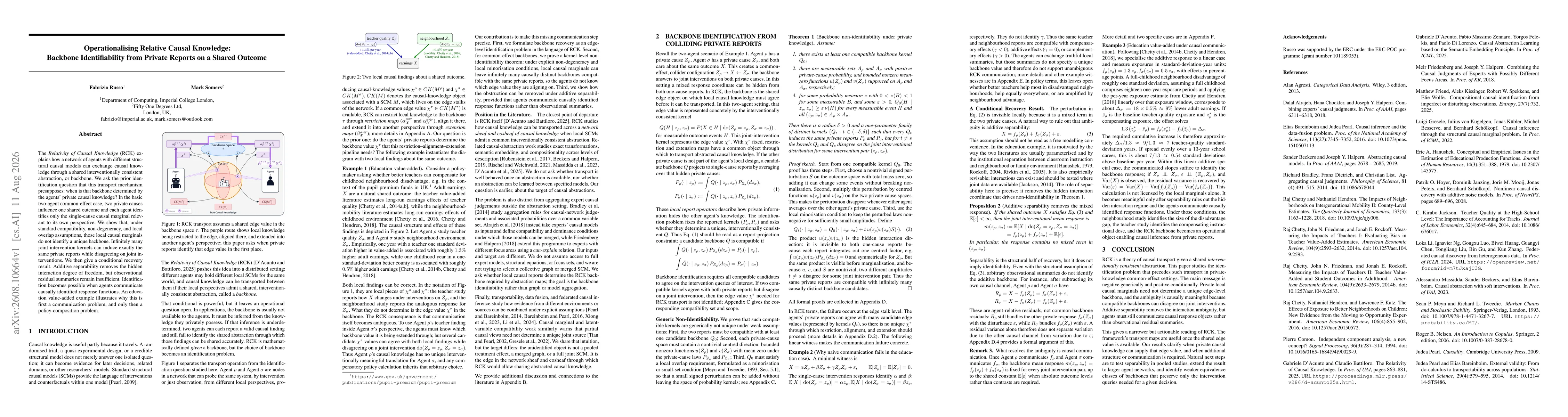 Thumbnail for Operationalising Relative Causal Knowledge: Backbone Identifiability from Private Reports on a Shared Outcome