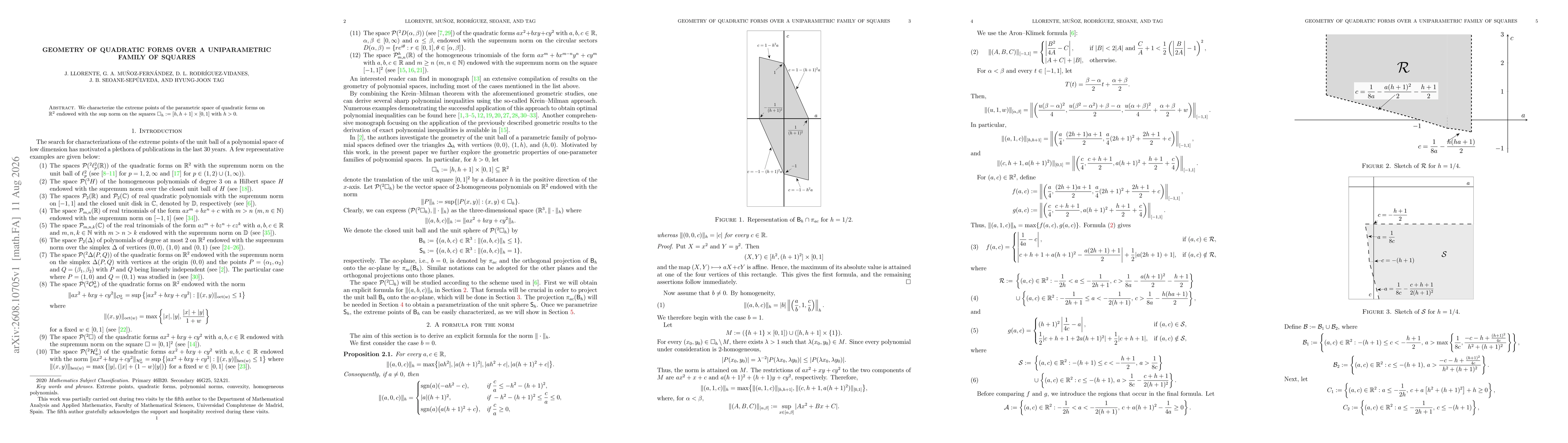 Thumbnail for Geometry of quadratic forms over a uniparametric family of squares