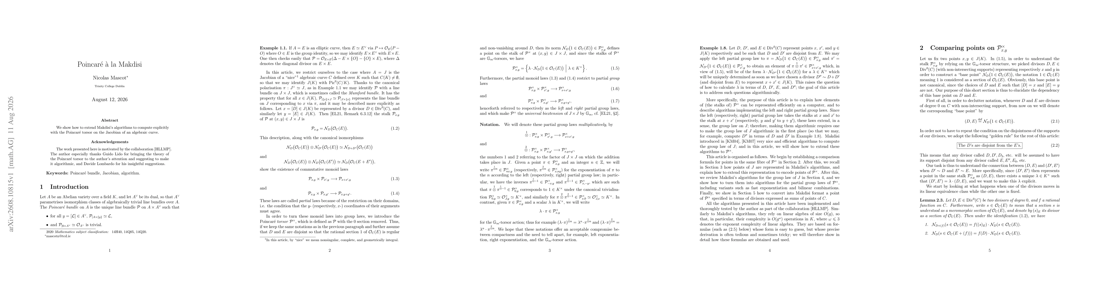 Thumbnail for Poincaré à la Makdisi