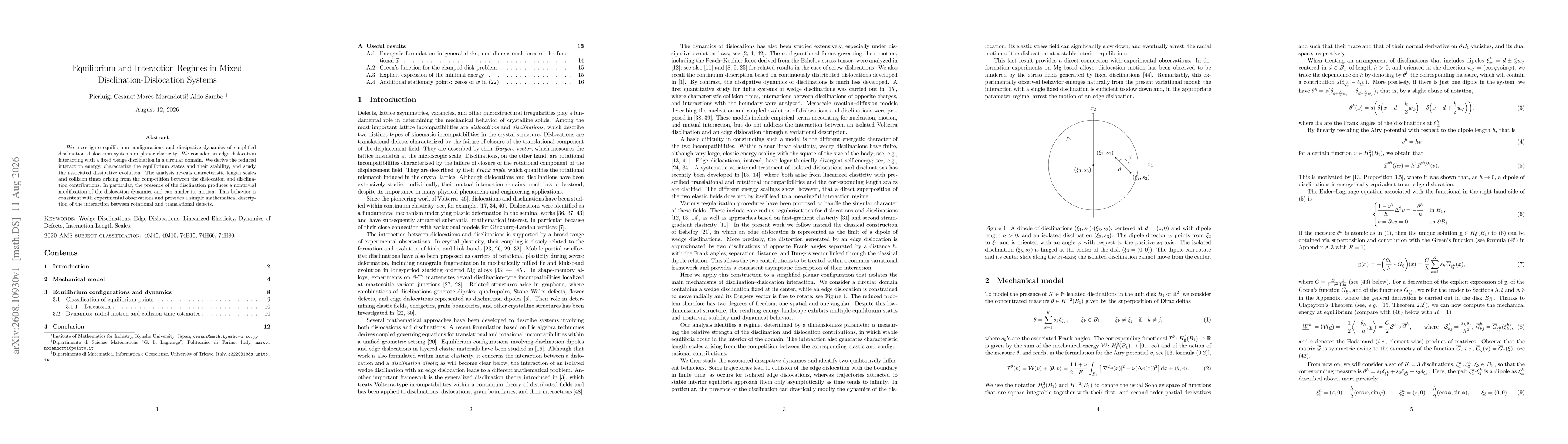 Thumbnail for Equilibrium and Interaction Regimes in Mixed Disclination-Dislocation Systems