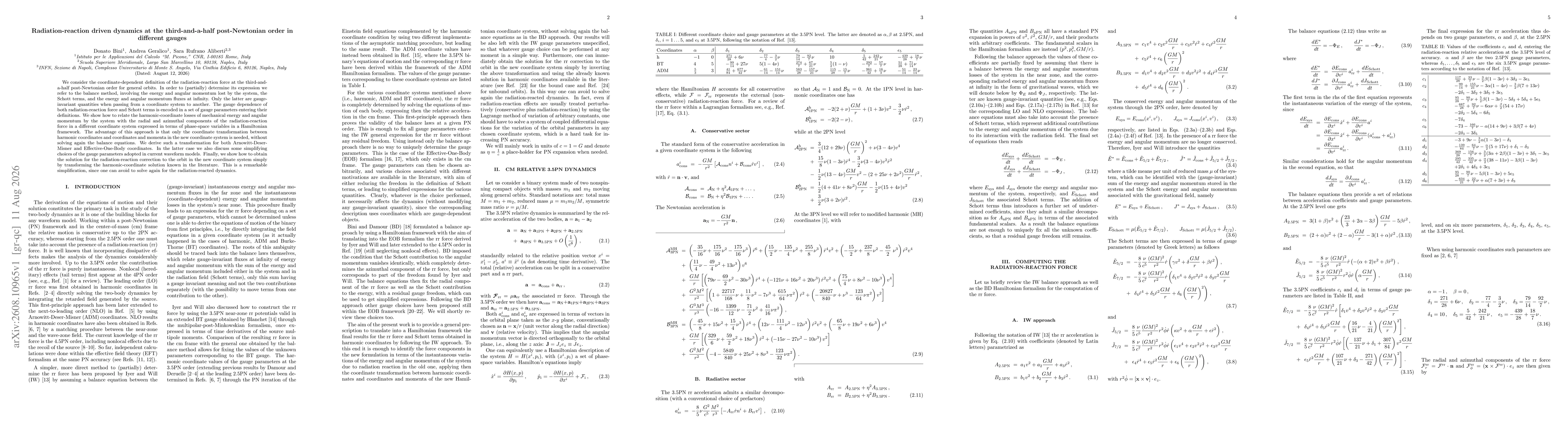 Thumbnail for Radiation-reaction driven dynamics at the third-and-a-half post-Newtonian order in different gauges