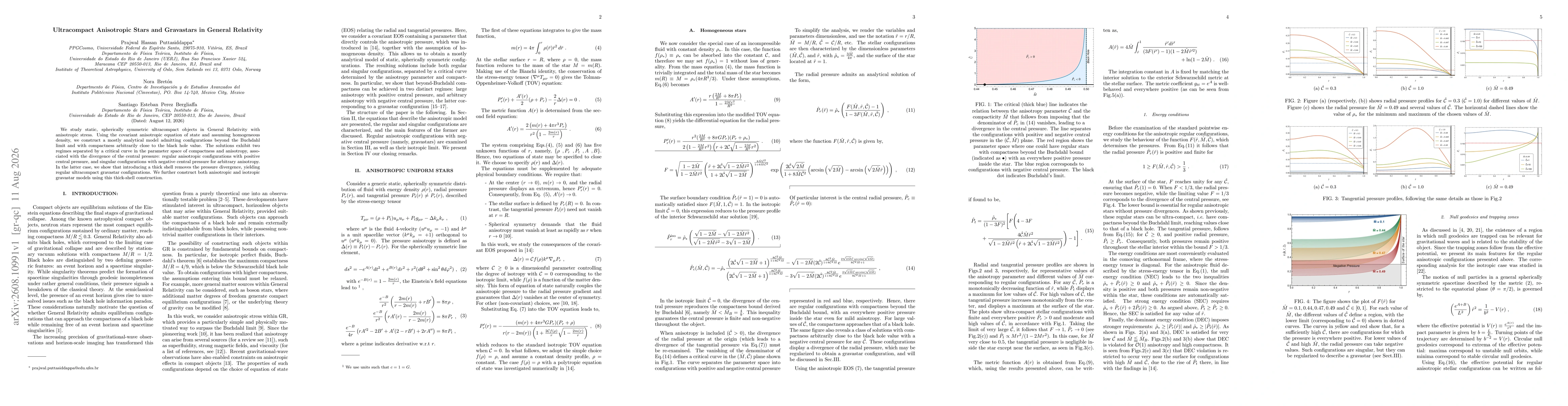 Thumbnail for Ultracompact Anisotropic Stars and Gravastars in General Relativity