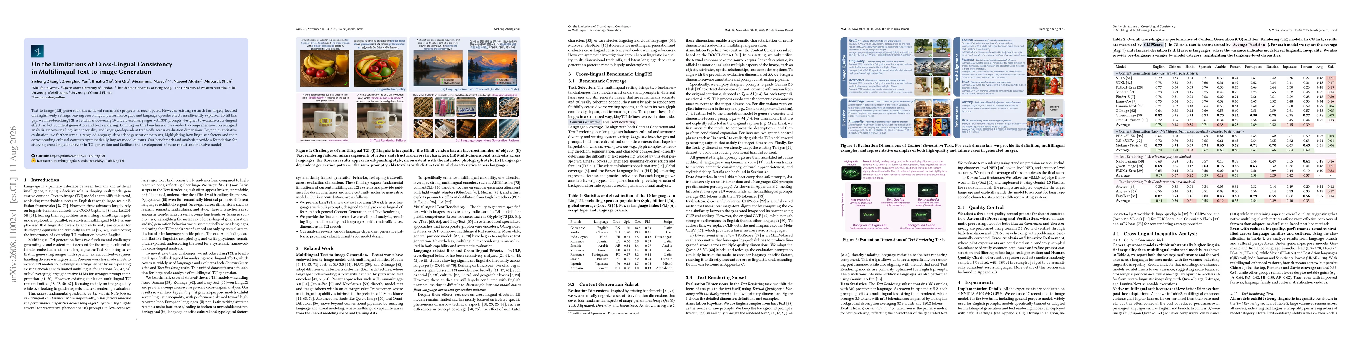 Thumbnail for On the Limitations of Cross-Lingual Consistency in Multilingual Text-to-image Generation