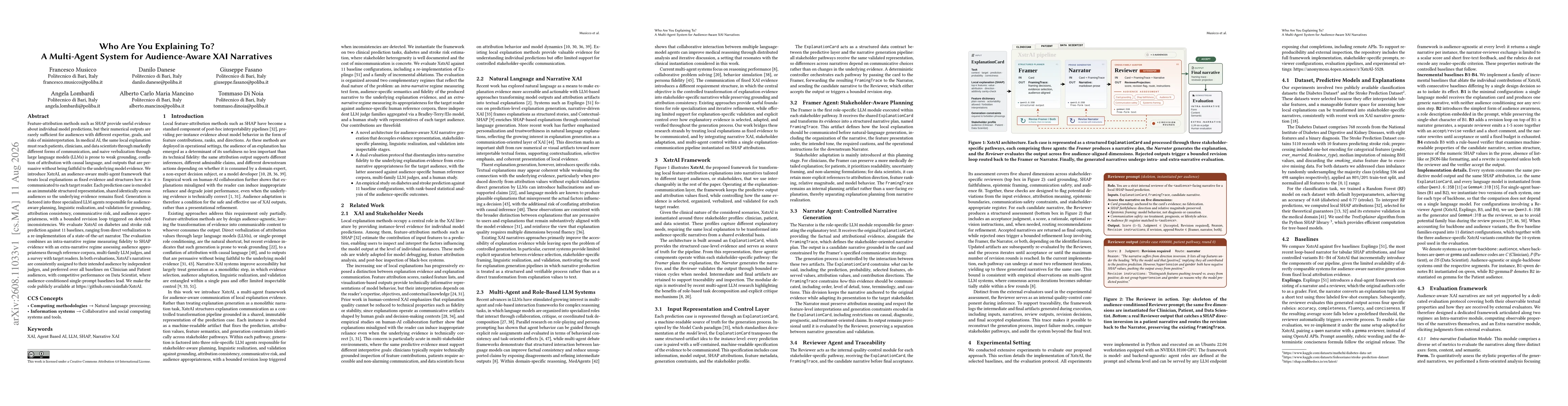Thumbnail for Who Are You Explaining To? A Multi-Agent System for Audience-Aware XAI Narratives