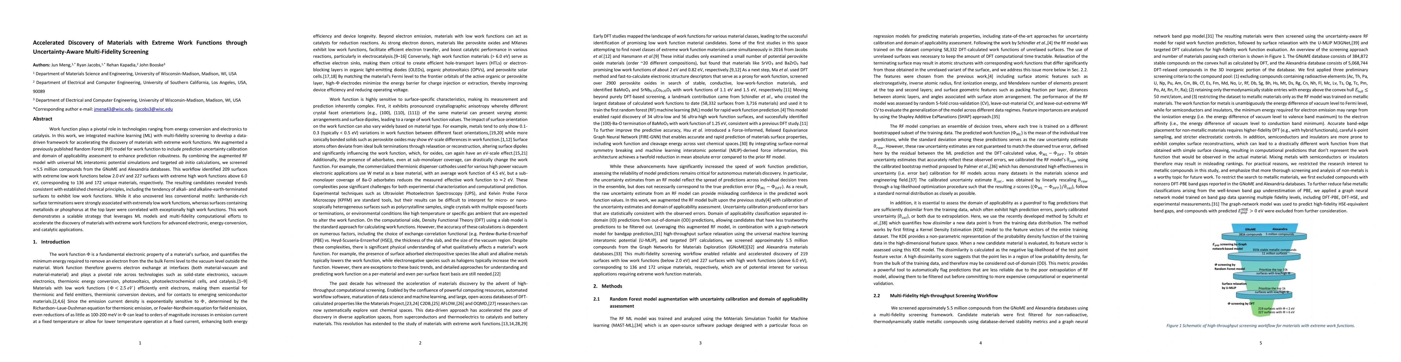 Thumbnail for Accelerated Discovery of Materials with Extreme Work Functions through Uncertainty-Aware Multi-Fidelity Screening