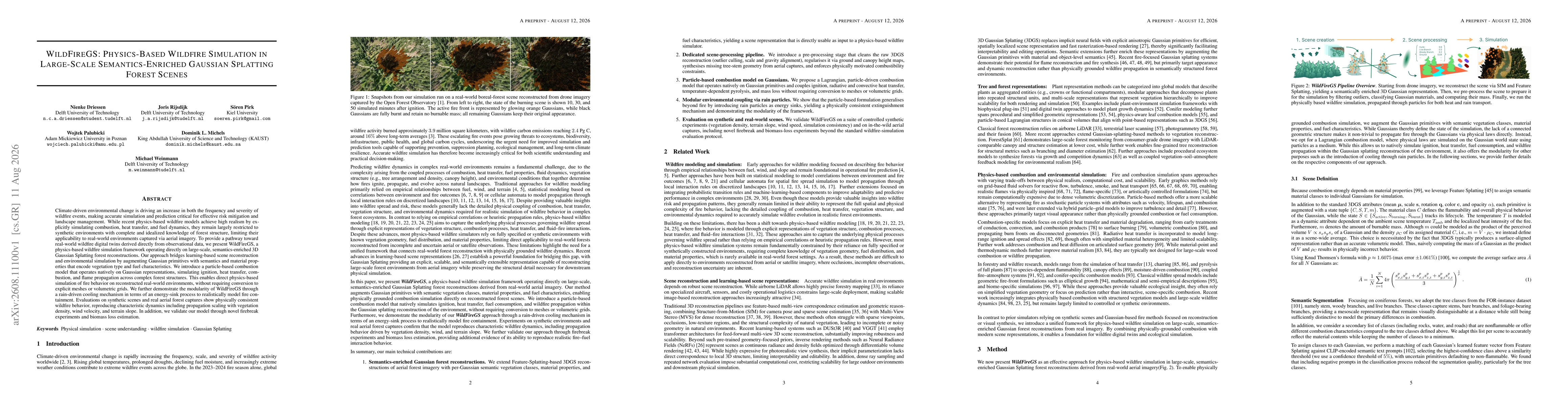 Thumbnail for WildFireGS: Physics-Based Wildfire Simulation in Large-Scale Semantics-Enriched Gaussian Splatting Forest Scenes