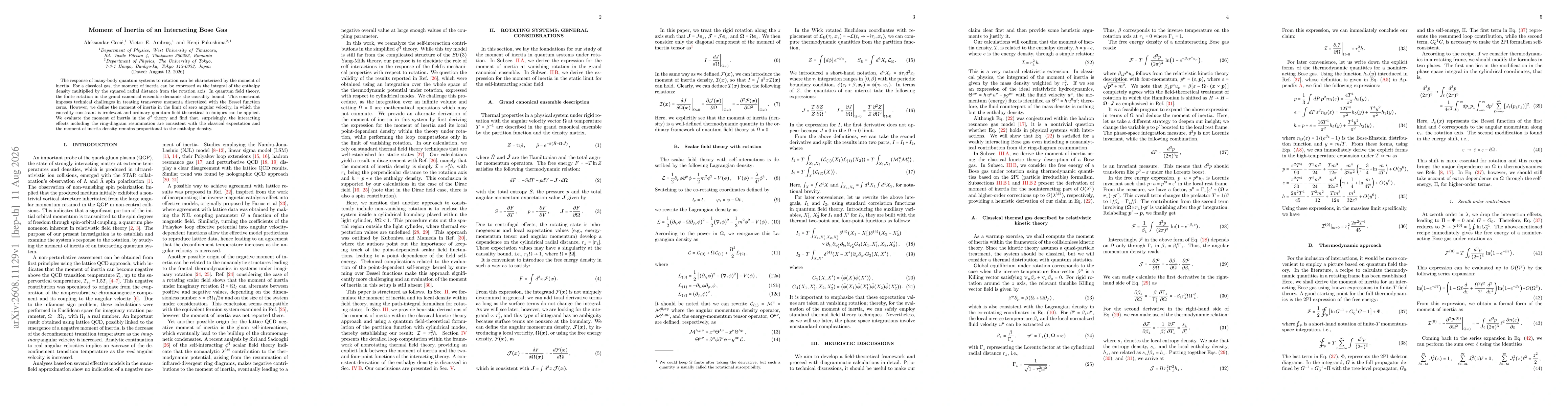 Thumbnail for Moment of Inertia of an Interacting Bose Gas