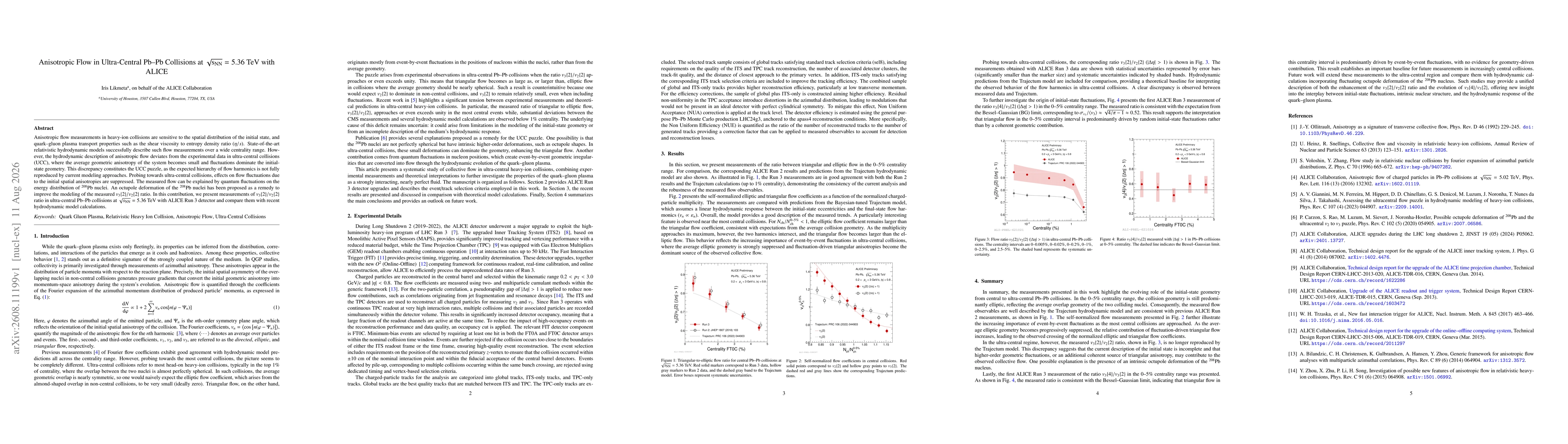 Thumbnail for Anisotropic Flow in Ultra-Central Pb$-$Pb Collisions at $\sqrt{\mathrm{s_{NN}}}=5.36$ TeV with ALICE
