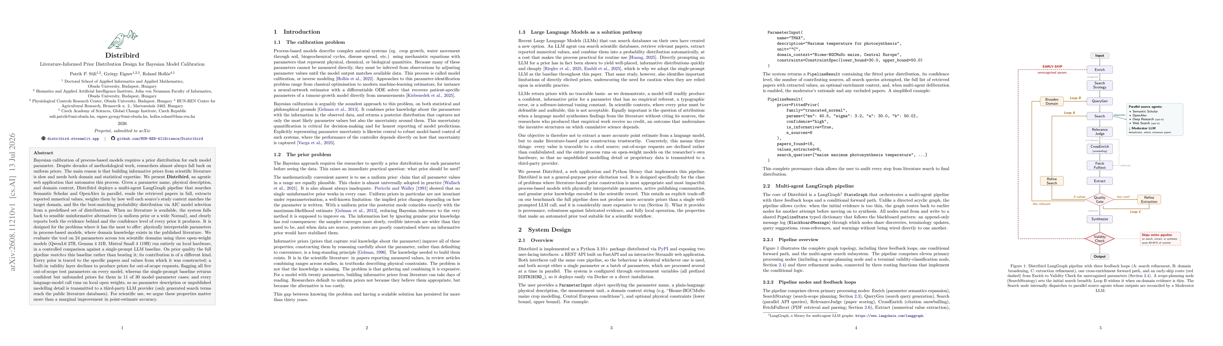 Thumbnail for Distribird: Literature-Informed Prior Distribution Design for Bayesian Model Calibration