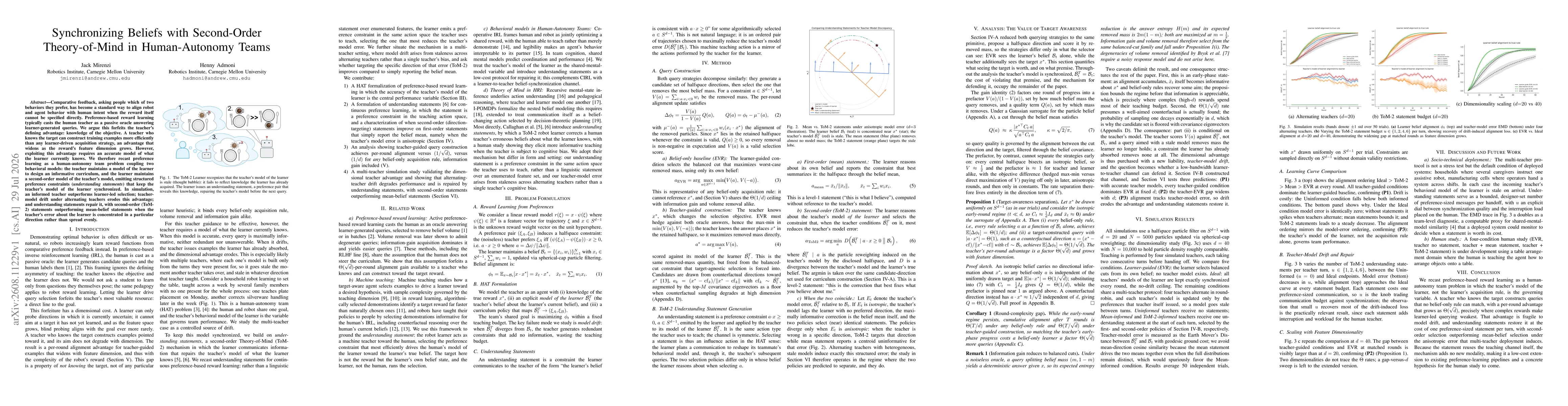 Thumbnail for Synchronizing Beliefs with Second-Order Theory-of-Mind in Human-Autonomy Teams (Extended Version)