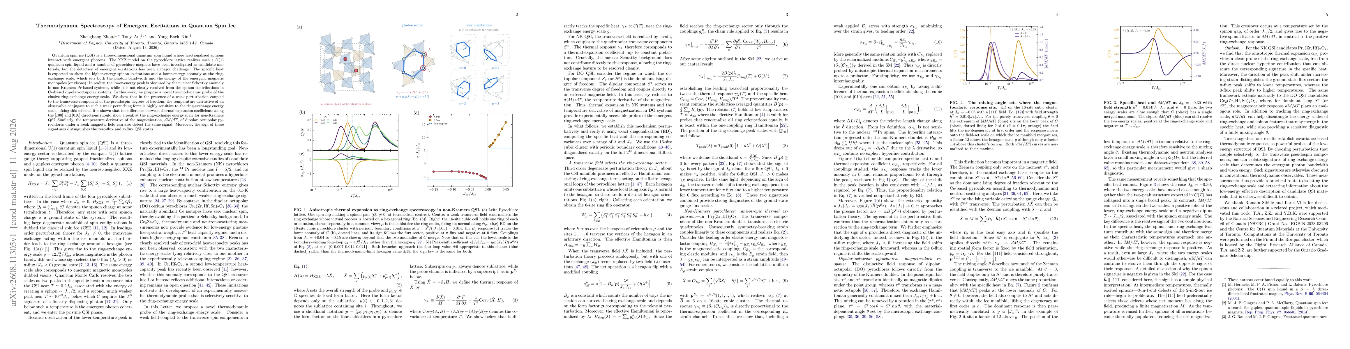 Thumbnail for Thermodynamic Spectroscopy of Emergent Excitations in Quantum Spin Ice