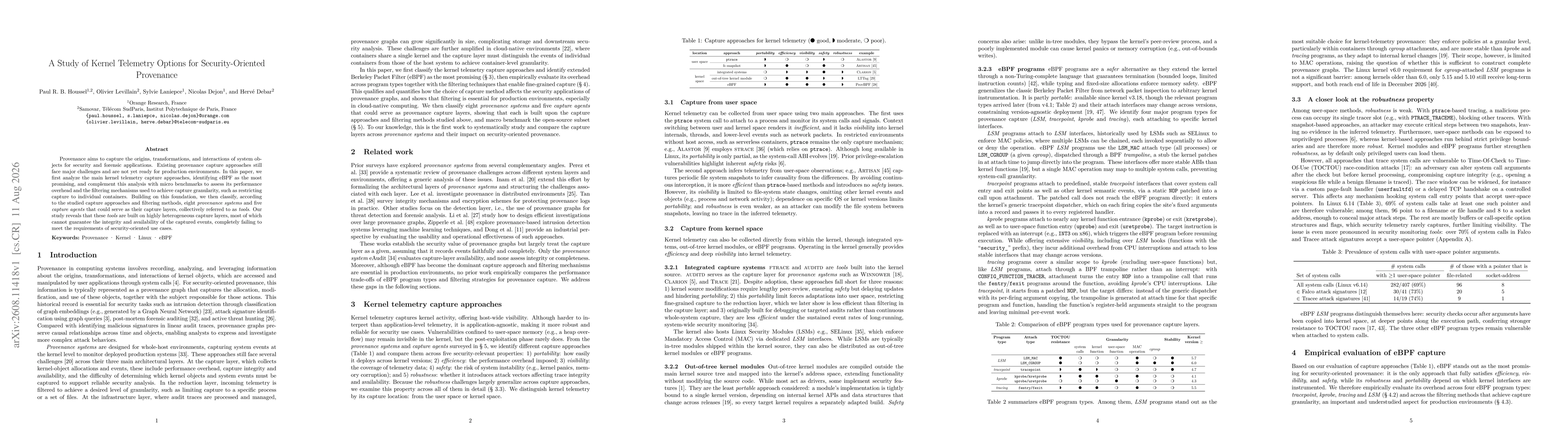 Thumbnail for A Study of Kernel Telemetry Options for Security-Oriented Provenance