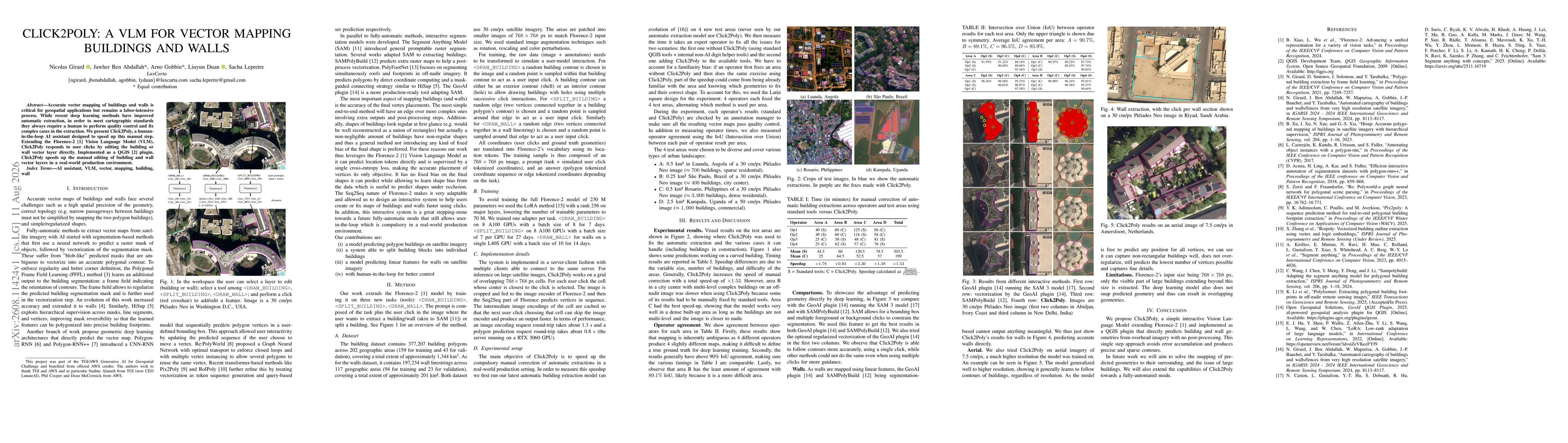 Thumbnail for Click2Poly: A VLM for vector mapping buildings and walls