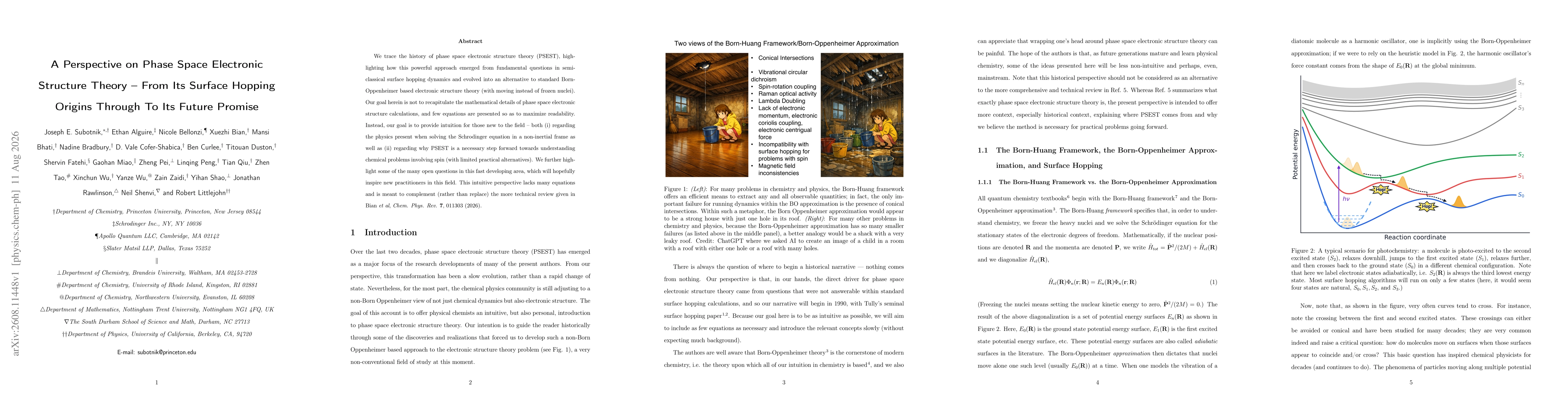 Thumbnail for A Perspective on Phase Space Electronic Structure Theory : From Its Surface Hopping Origins Through To Its Future Promise
