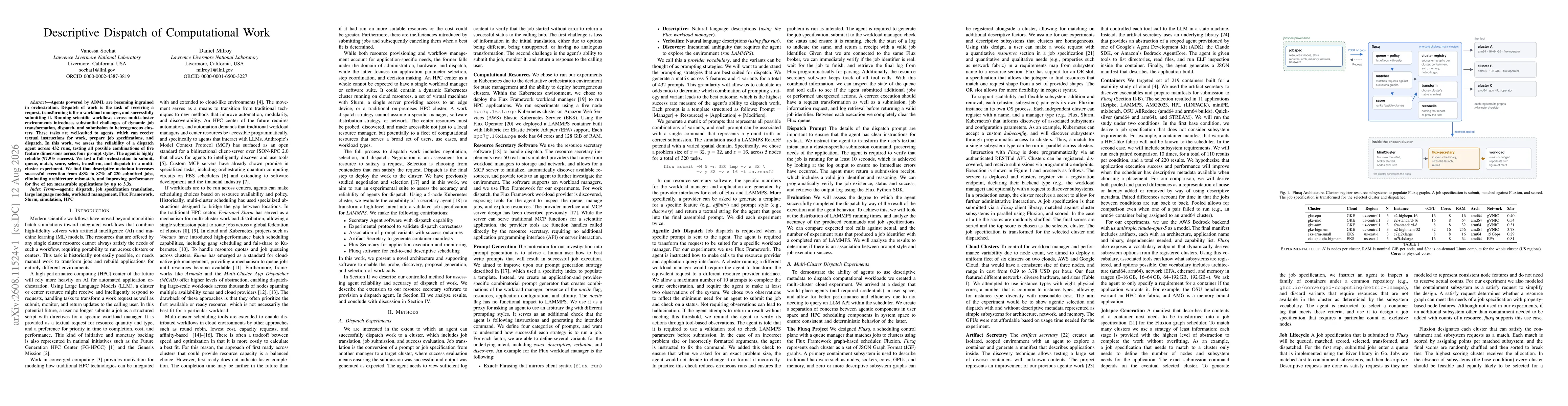 Thumbnail for Descriptive Dispatch of Computational Work