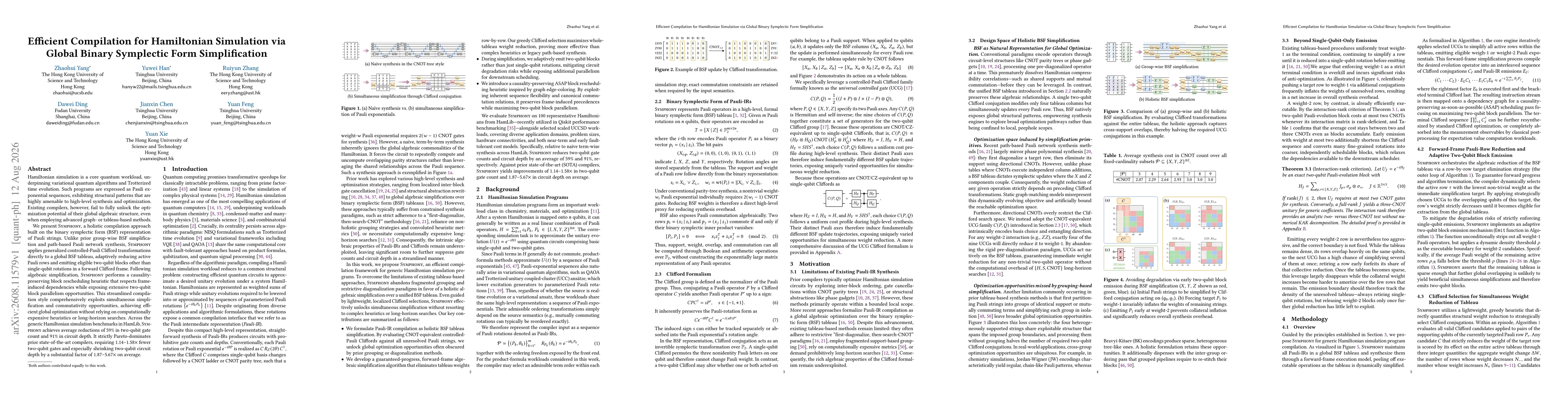 Thumbnail for Efficient Compilation for Hamiltonian Simulation via Global Binary Symplectic Form Simplification