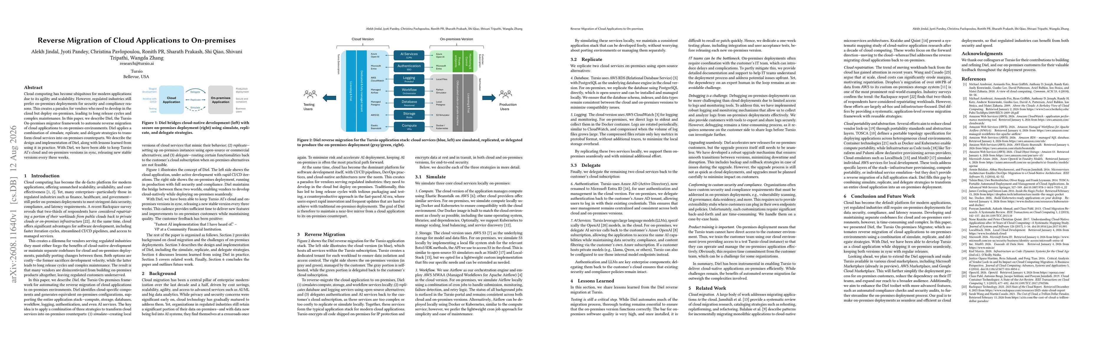 Thumbnail for Reverse Migration of Cloud Applications to On-premises