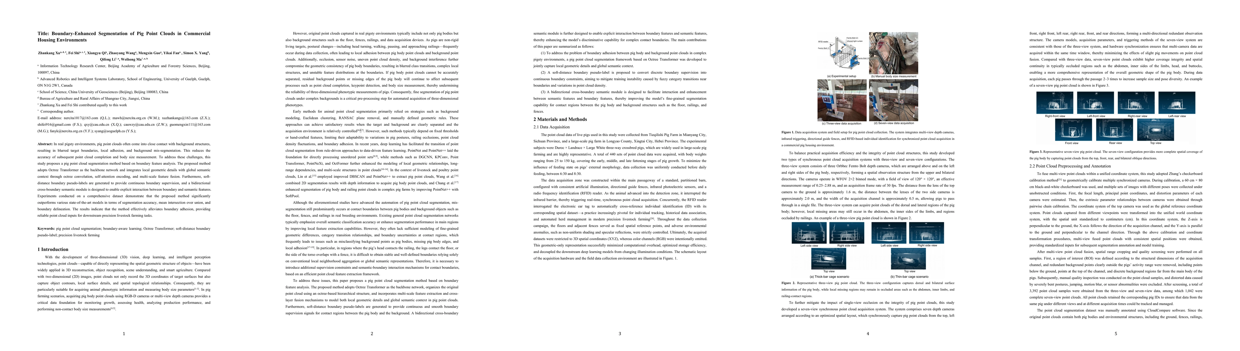 Thumbnail for Boundary-Enhanced Segmentation of Pig Point Clouds in Commercial Housing Environments