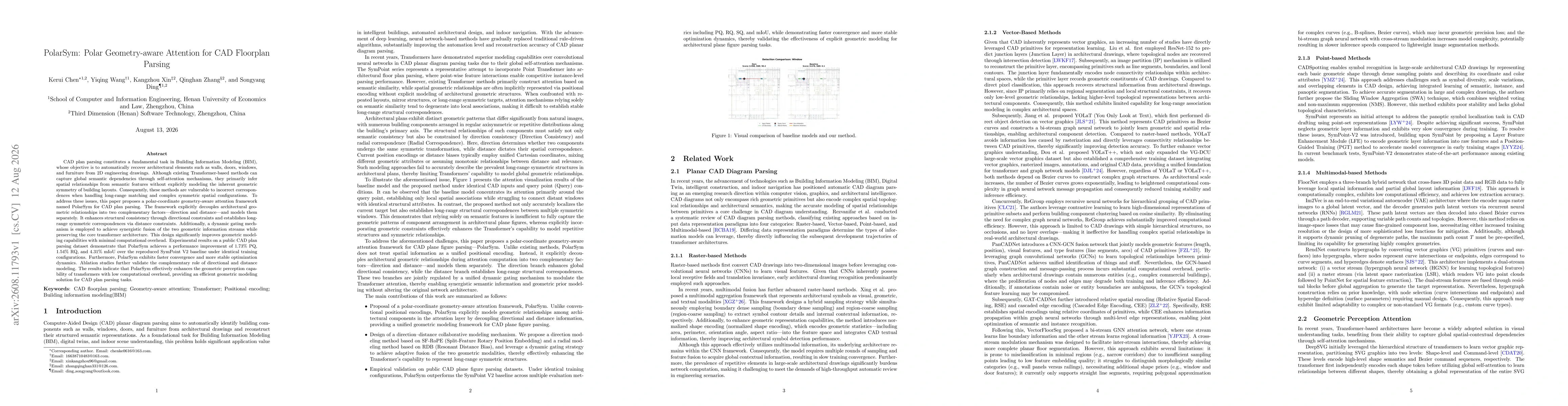 Thumbnail for PolarSym: Polar Geometry-aware Attention for CAD Floorplan Parsing